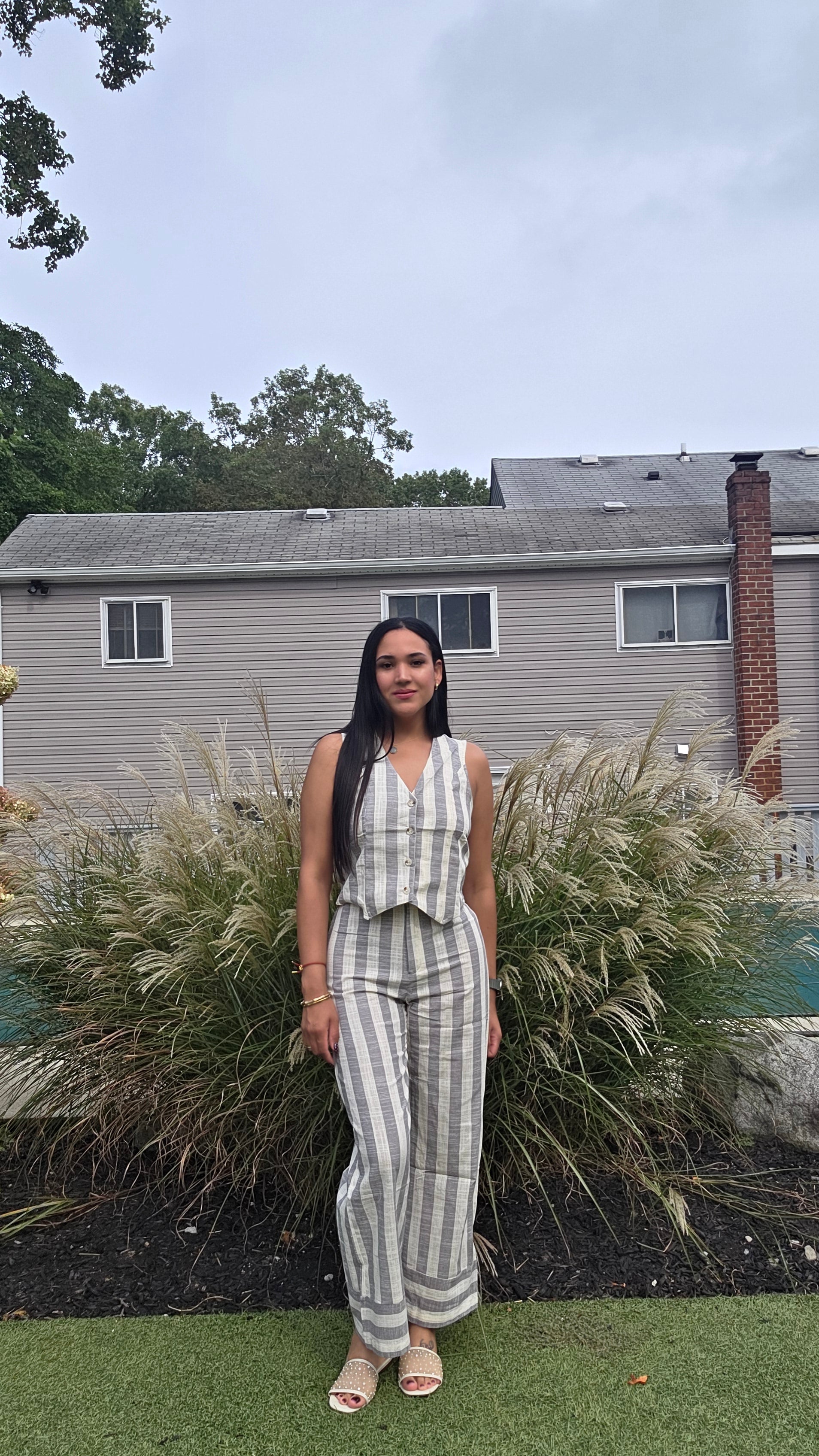 Stripe Pant Set