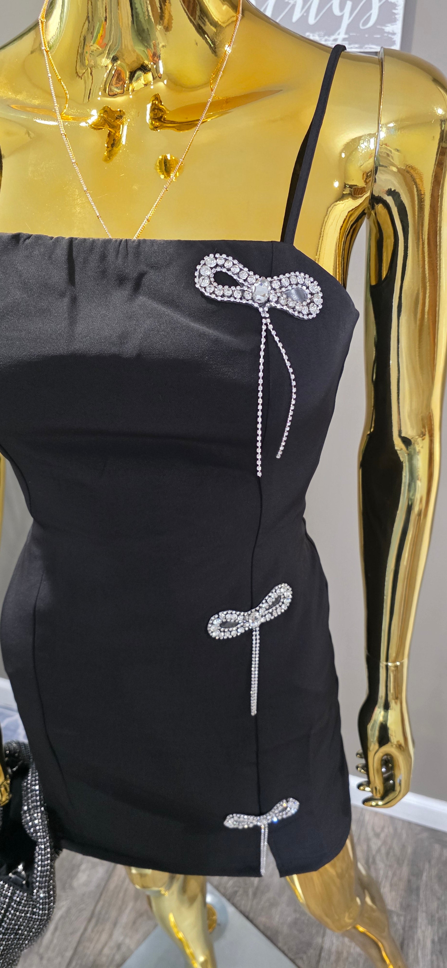Bow Detail Mini Dress