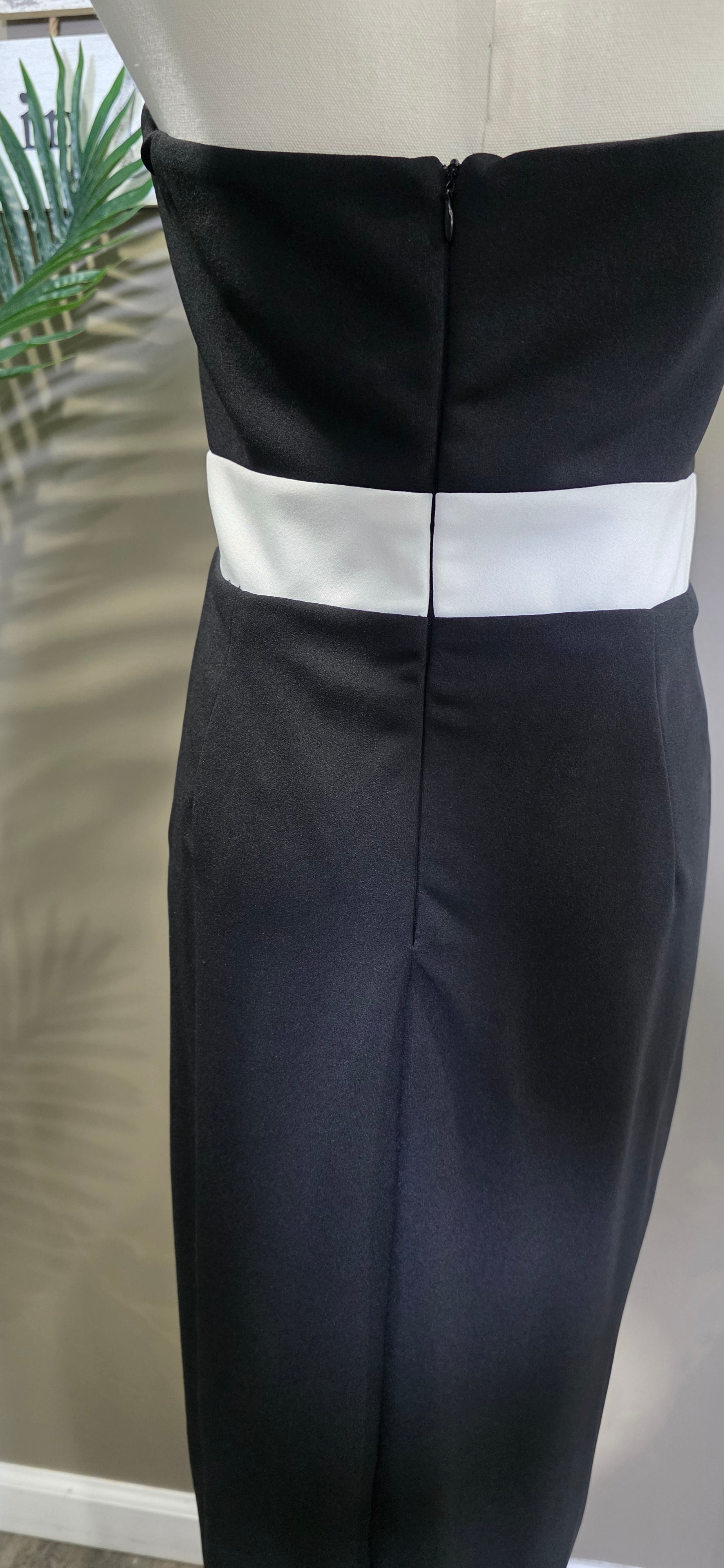 Bow Accent Strapless Dress