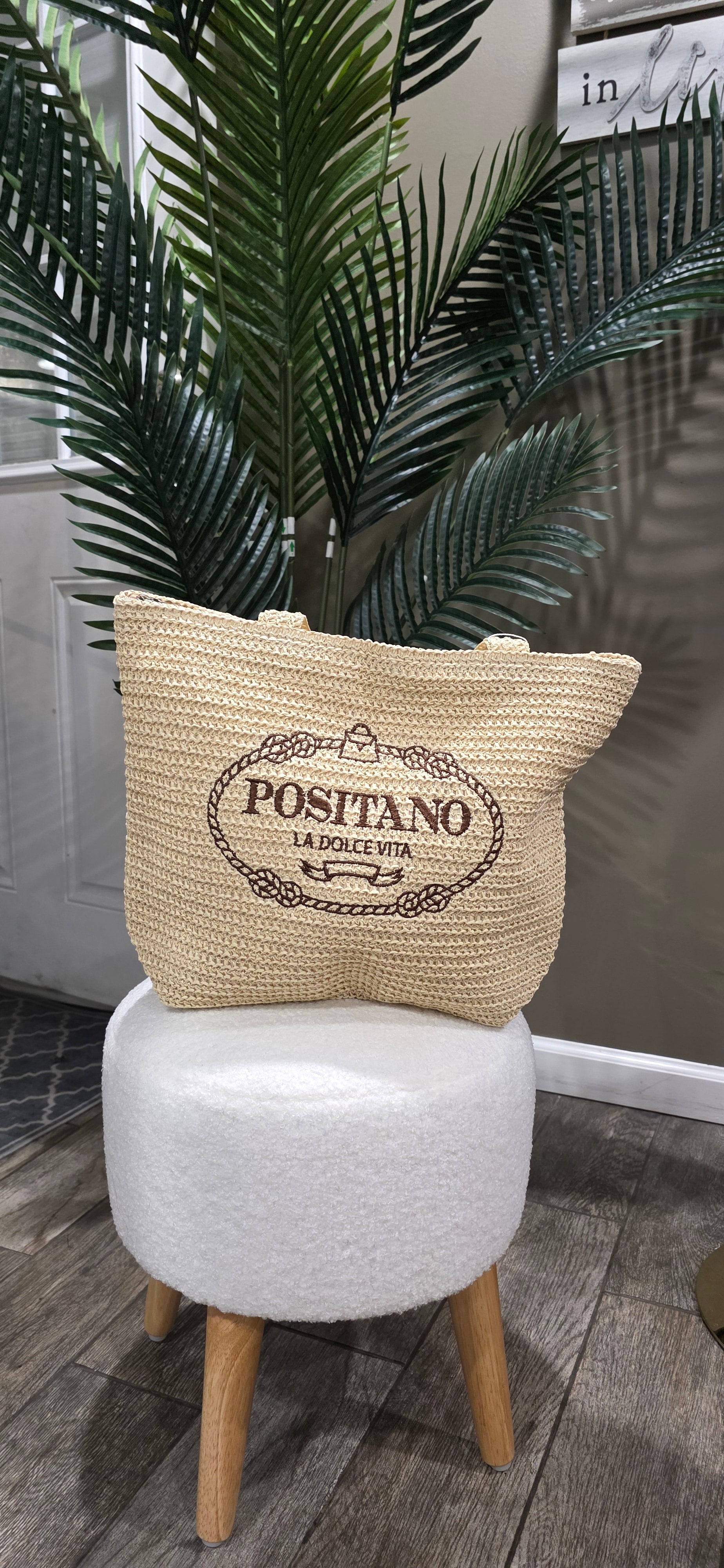 Positano “La Dolce Vita” Raffia Tote