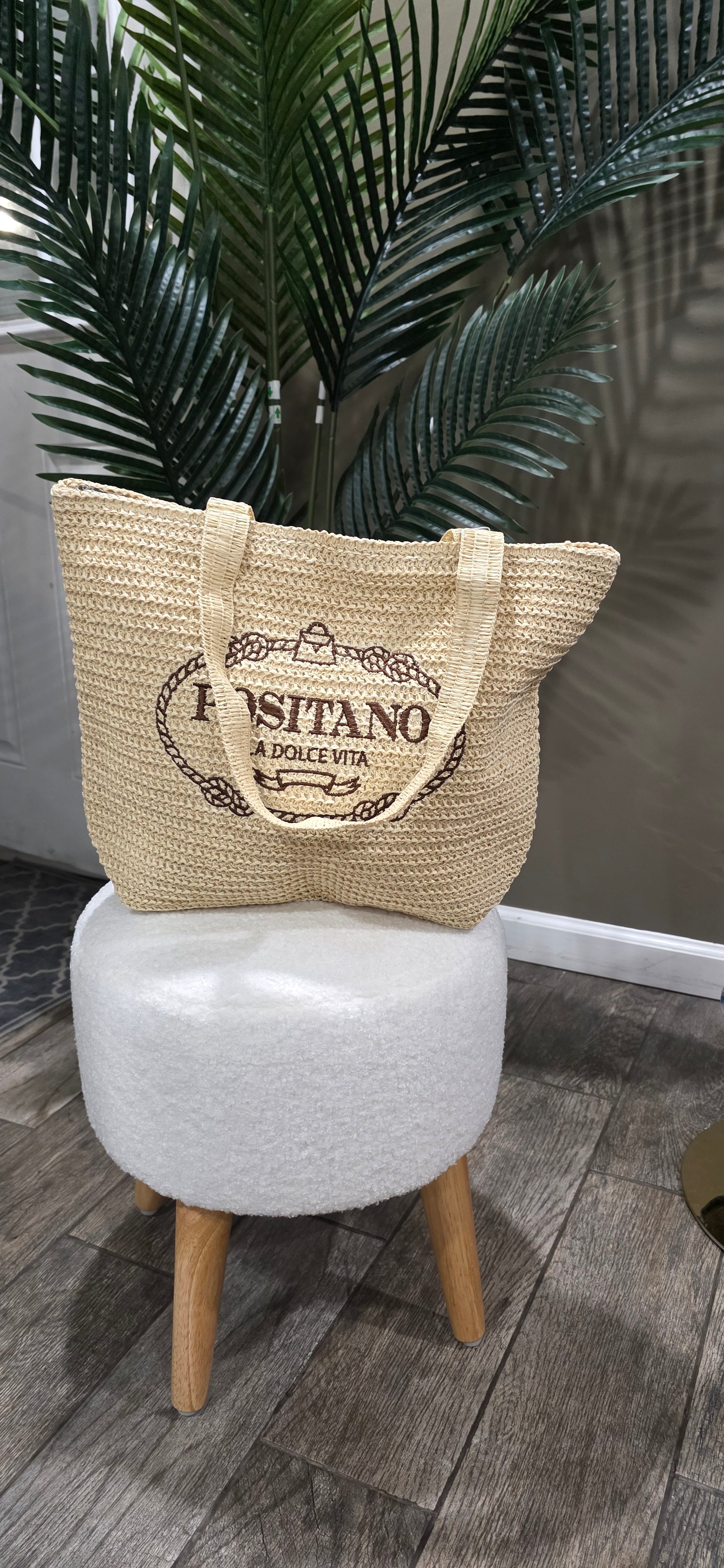 Positano “La Dolce Vita” Raffia Tote