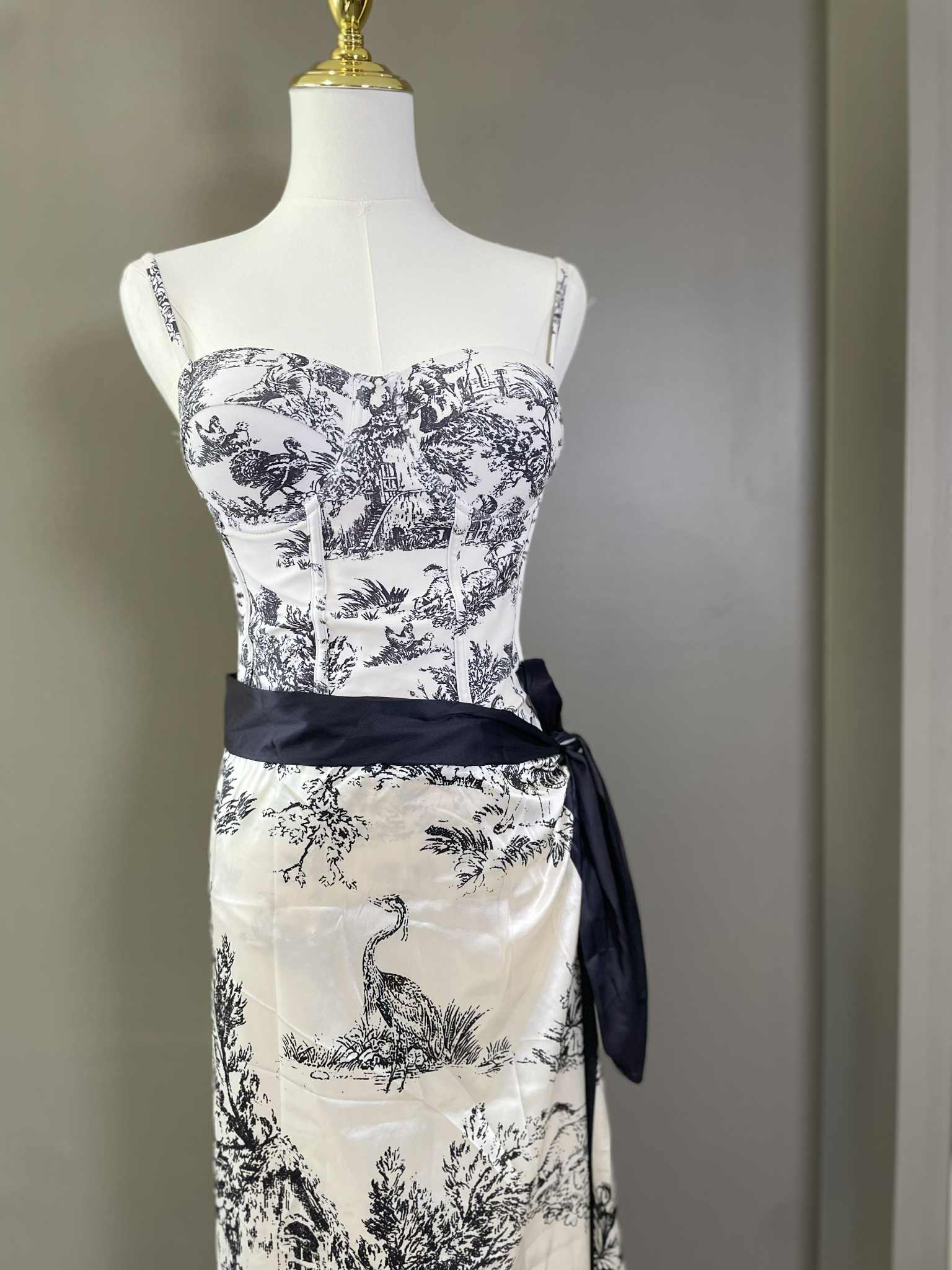 Retro Print bathing suit