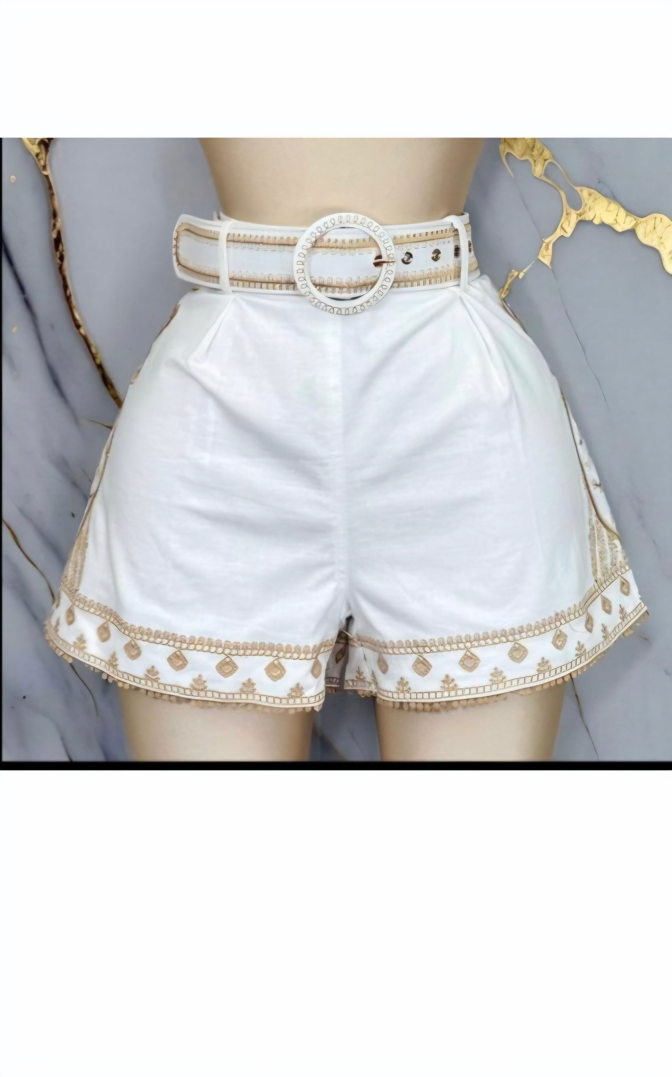 Linen Shorts with belt