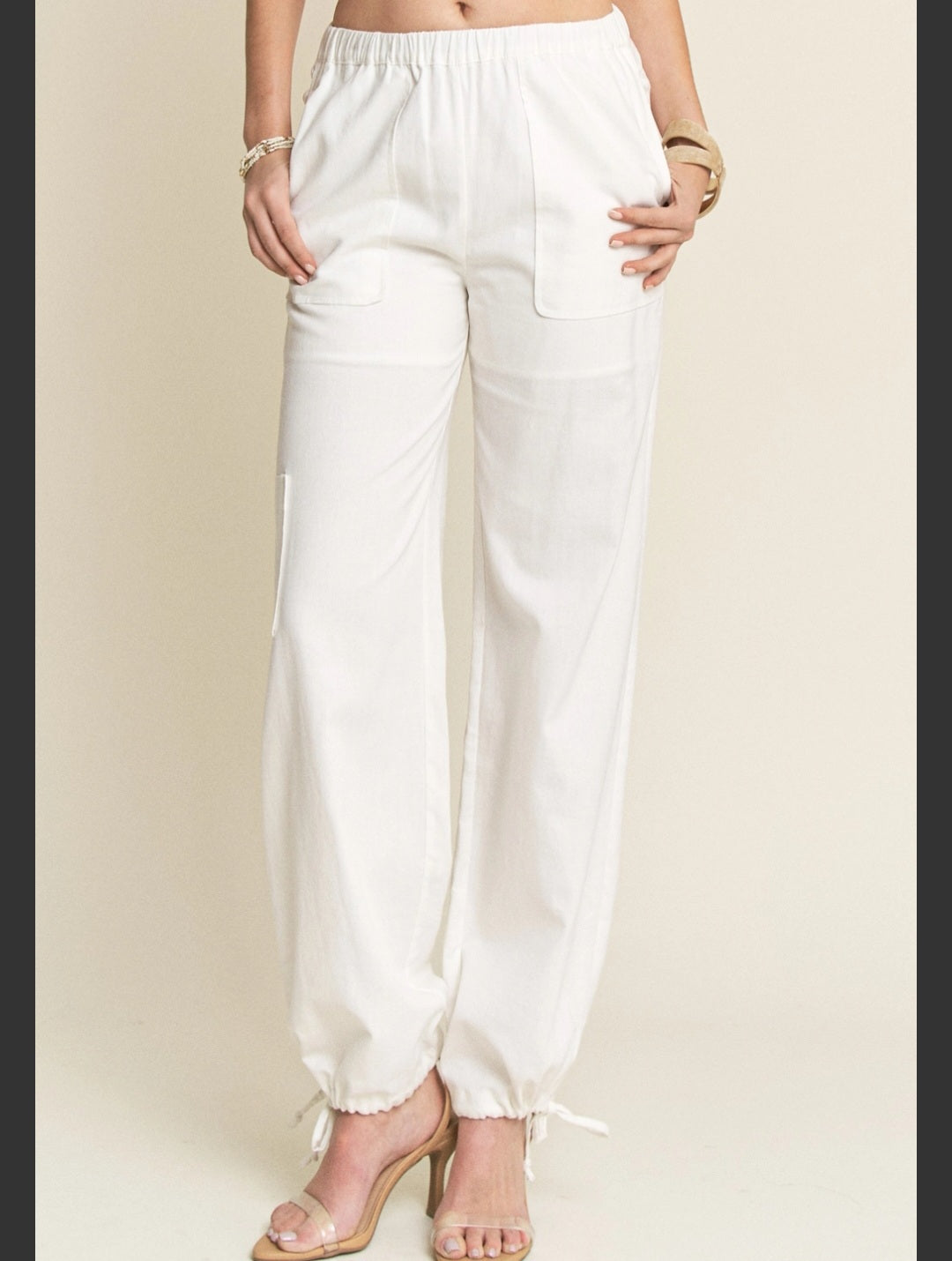Linen Cotton Crop Top Set