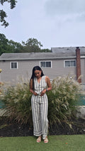 Stripe Pant Set