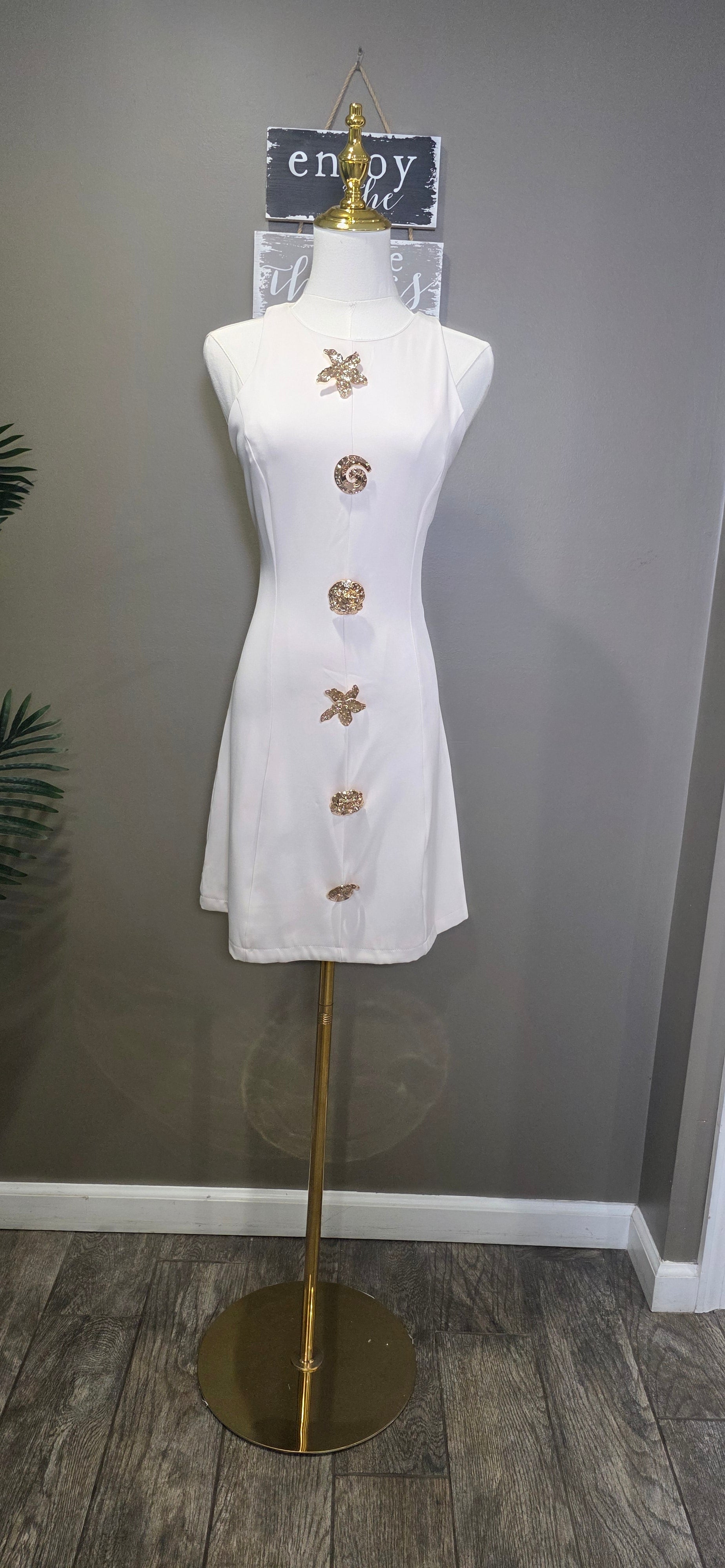 Seashell Linen Dress