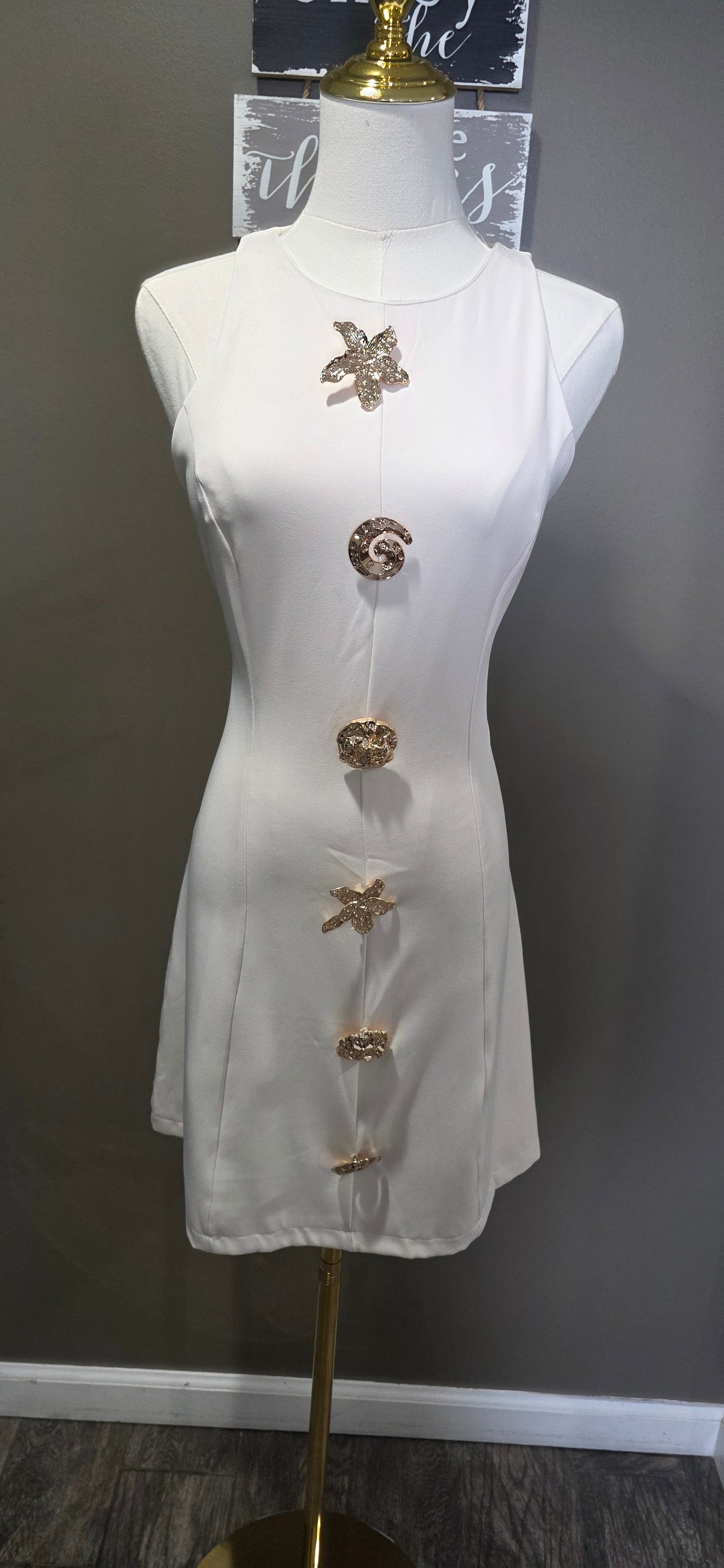Seashell Linen Dress