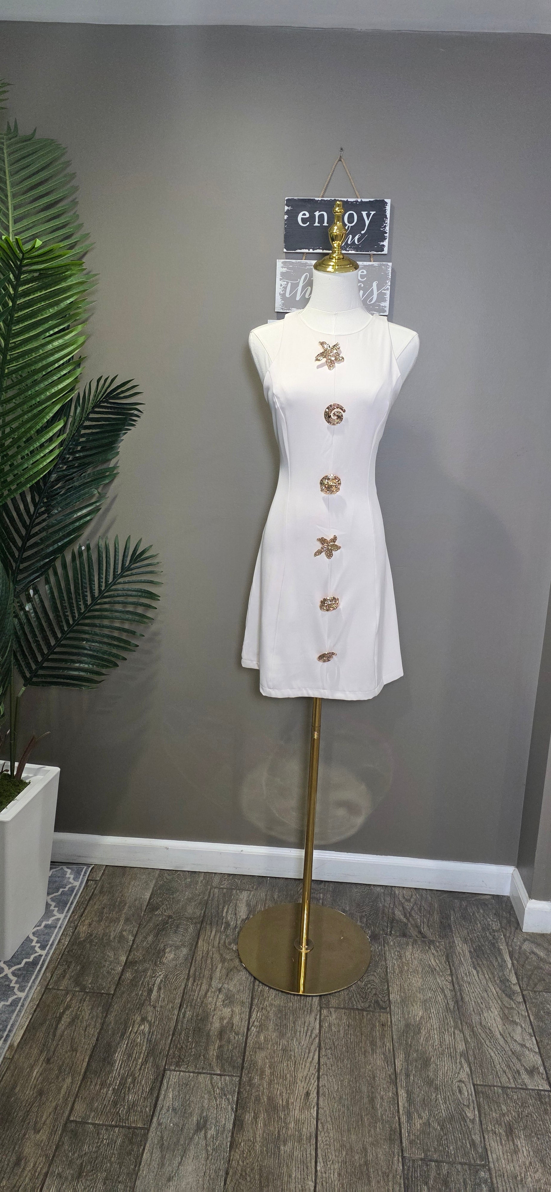 Seashell Linen Dress