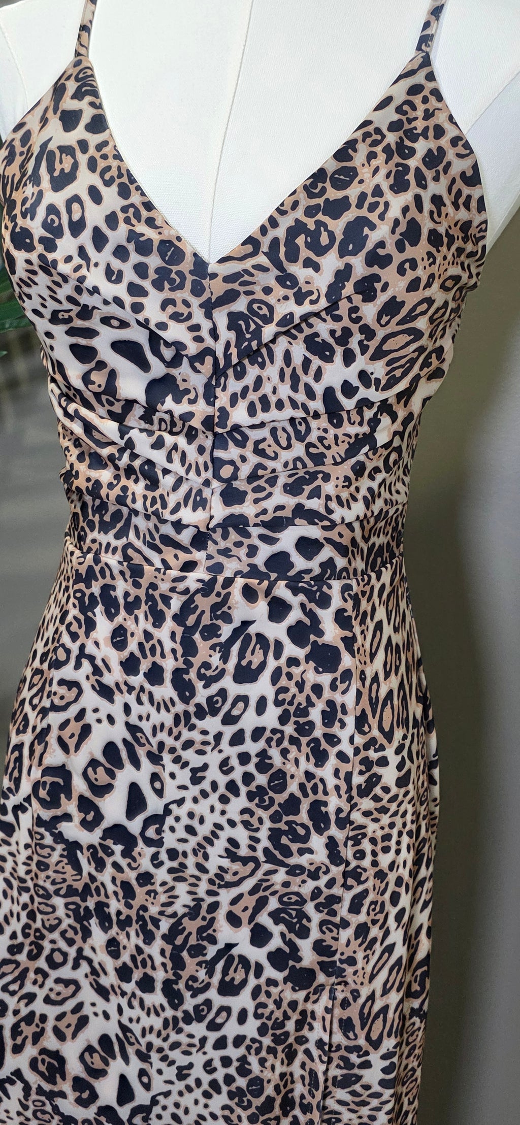 Leopard Print Slip Dress