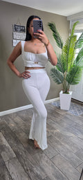 Sea Shell Corset Top & Wide Pants Set