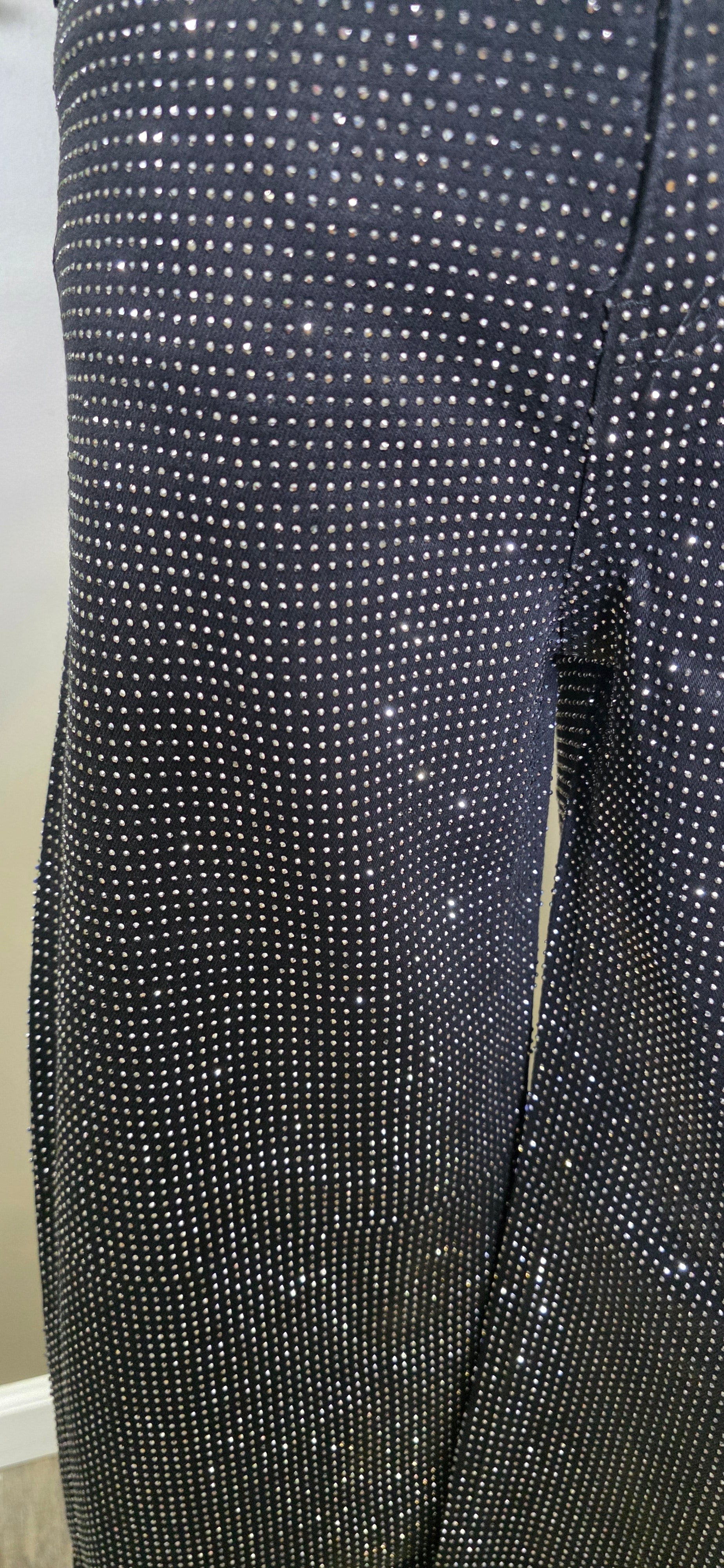 Stone Embellished Black 5 Pockets Jeans