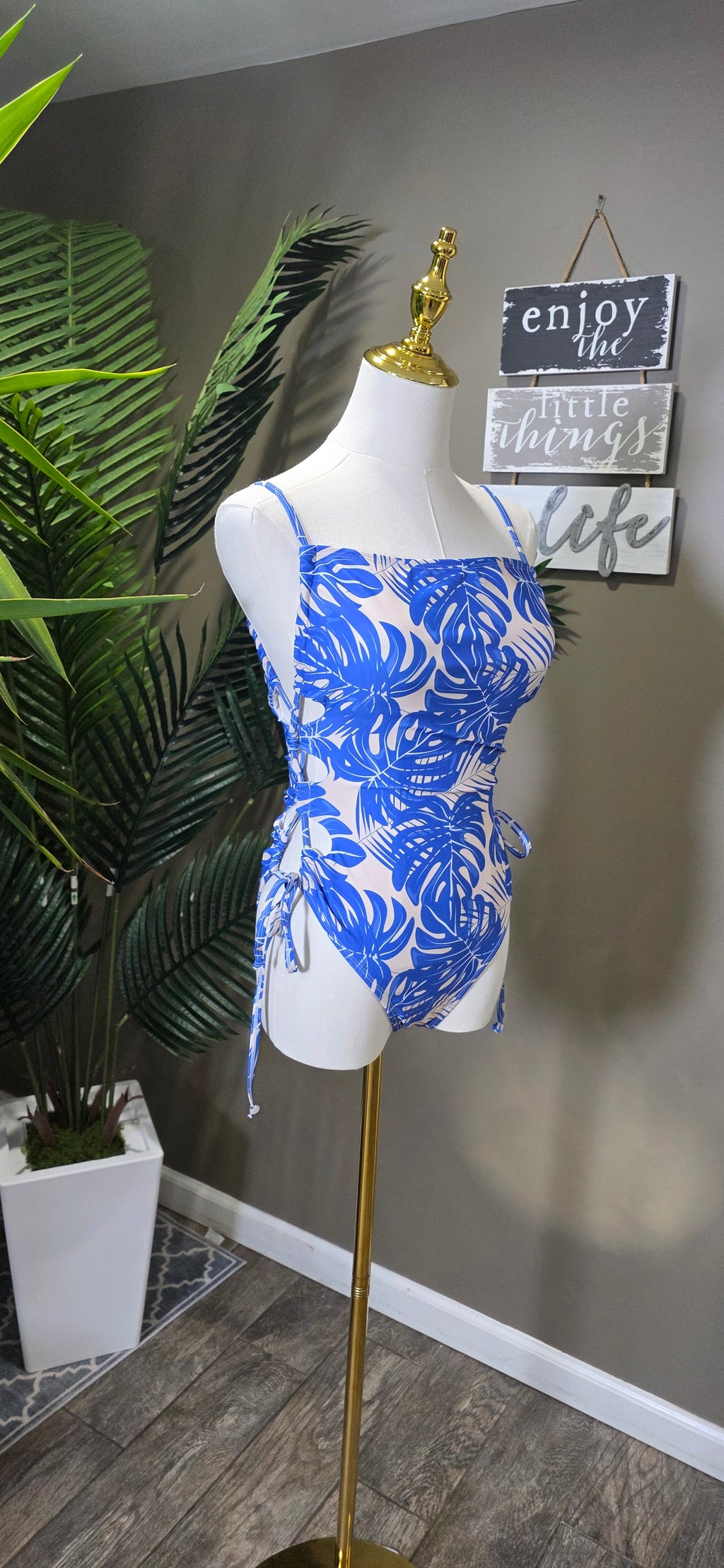 Blue Tropic One-Piece Swimsuit