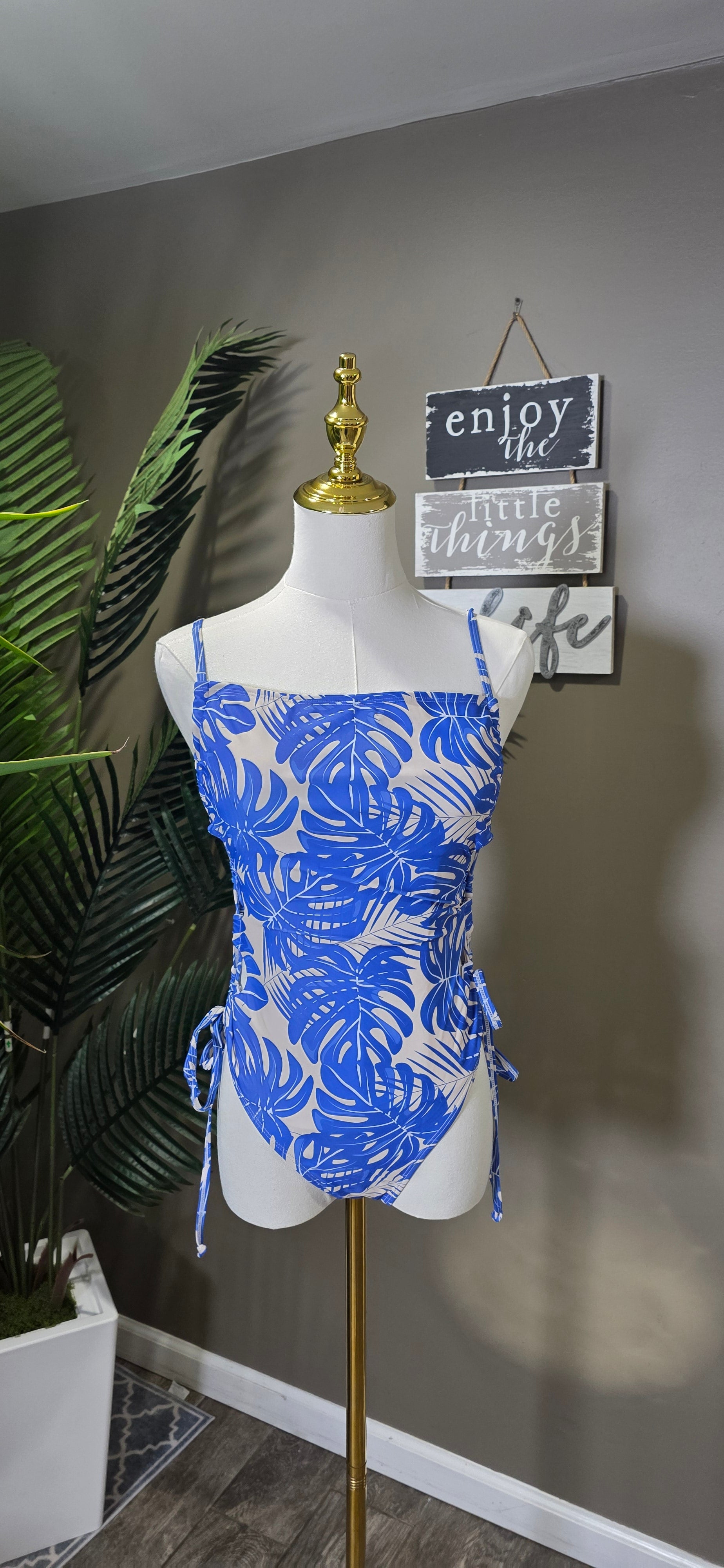 Blue Tropic One-Piece Swimsuit