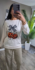 Halloween-themed sweatshirt