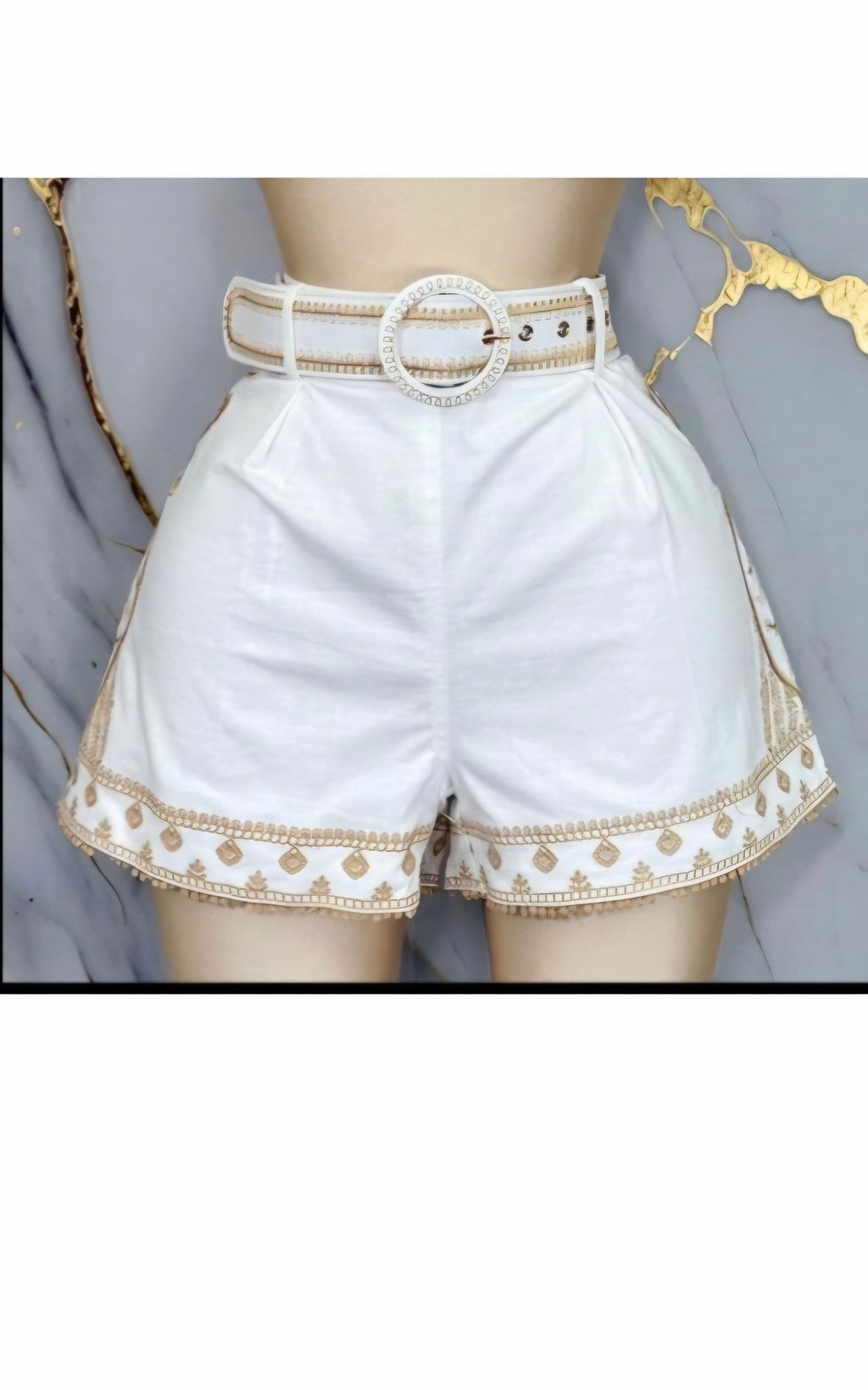 Linen Shorts with belt