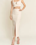 Rosette Top and Skirt Set