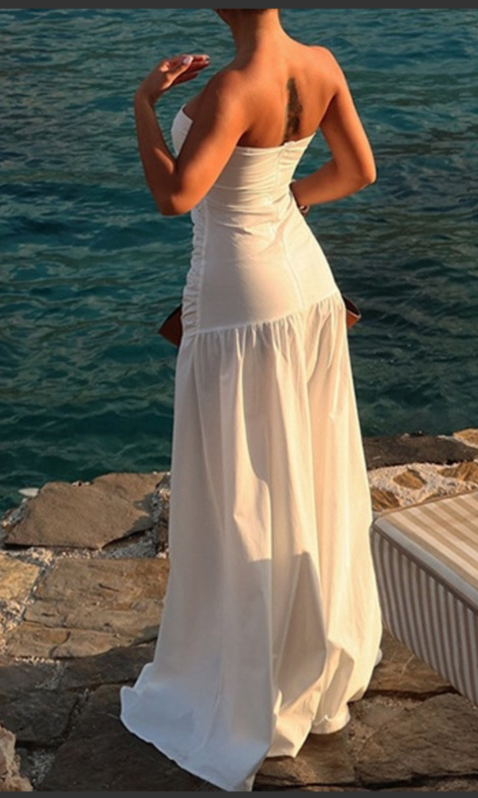 Women Cutout Bustier Beach Dress