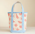 Canvas Tote Bag with Seashell Print