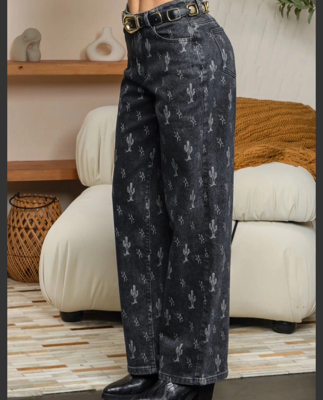 High Rise Wide Leg Jeans