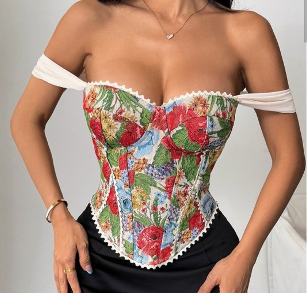 Floral Tapestry Corset