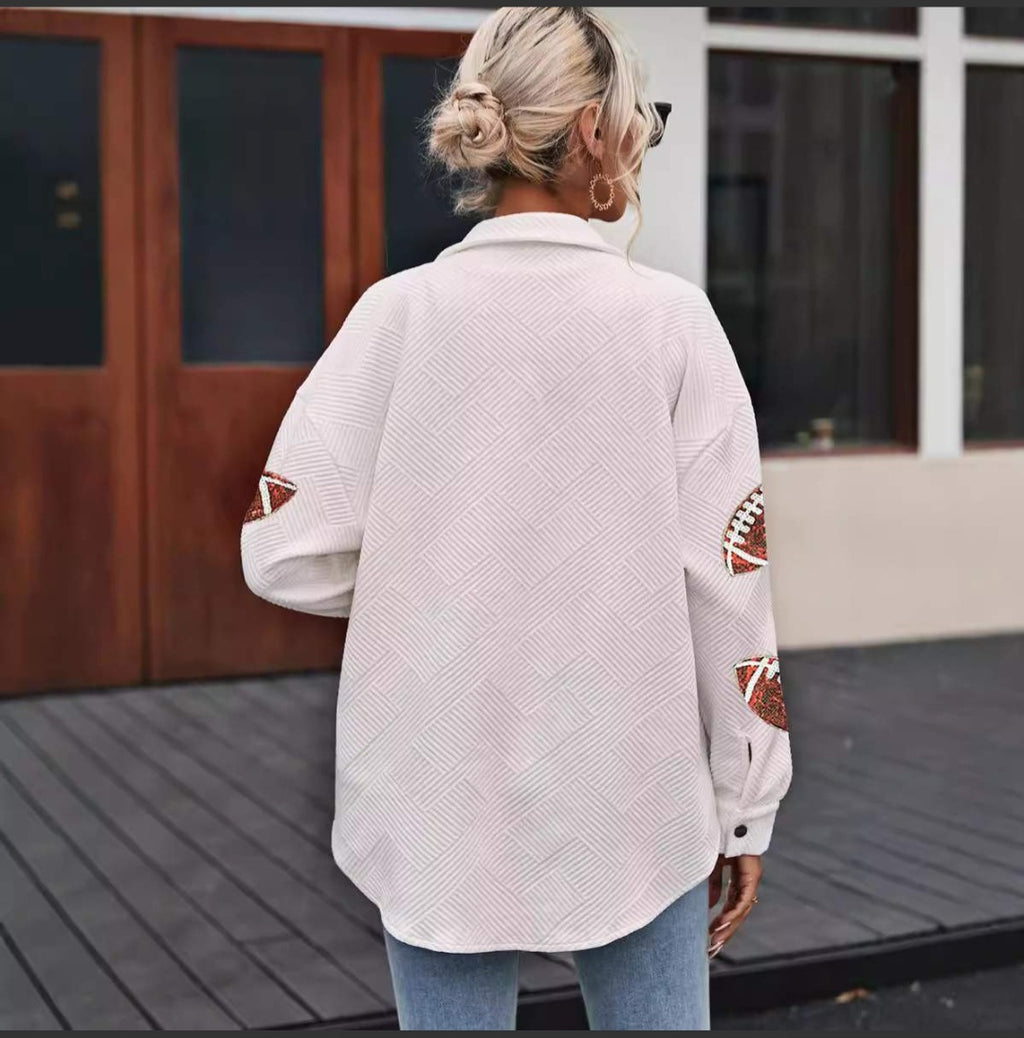 Sequin Jacket, Football Theme