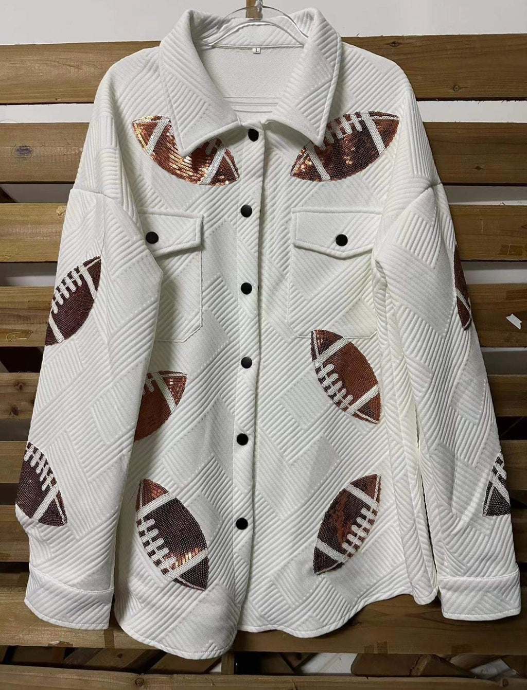 Sequin Jacket, Football Theme