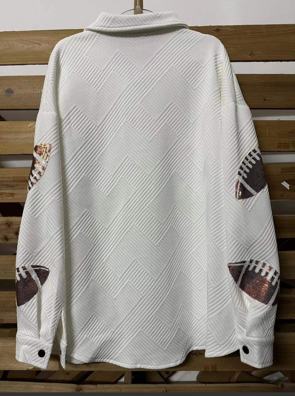 Sequin Jacket, Football Theme