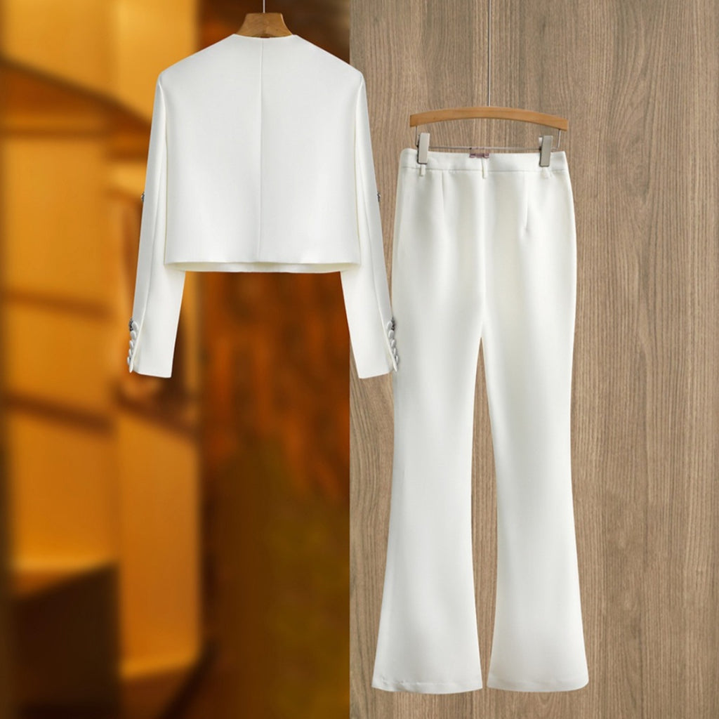 Crystal White Two-Piece Luxury Set