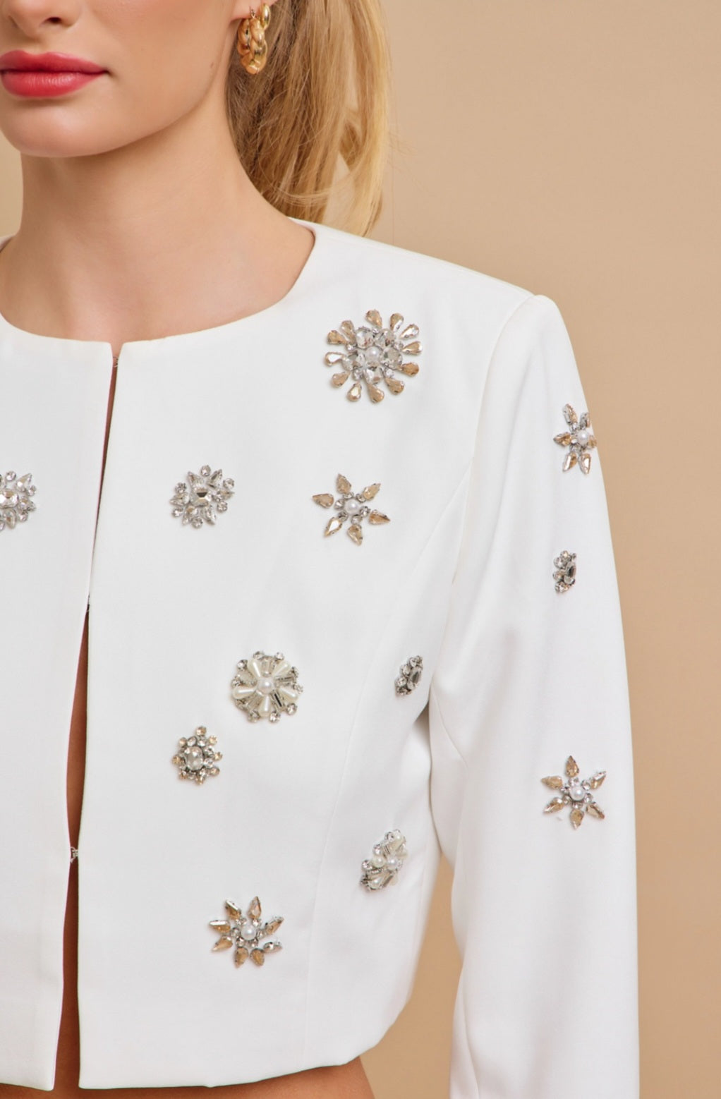 Crystal White Two-Piece Luxury Set