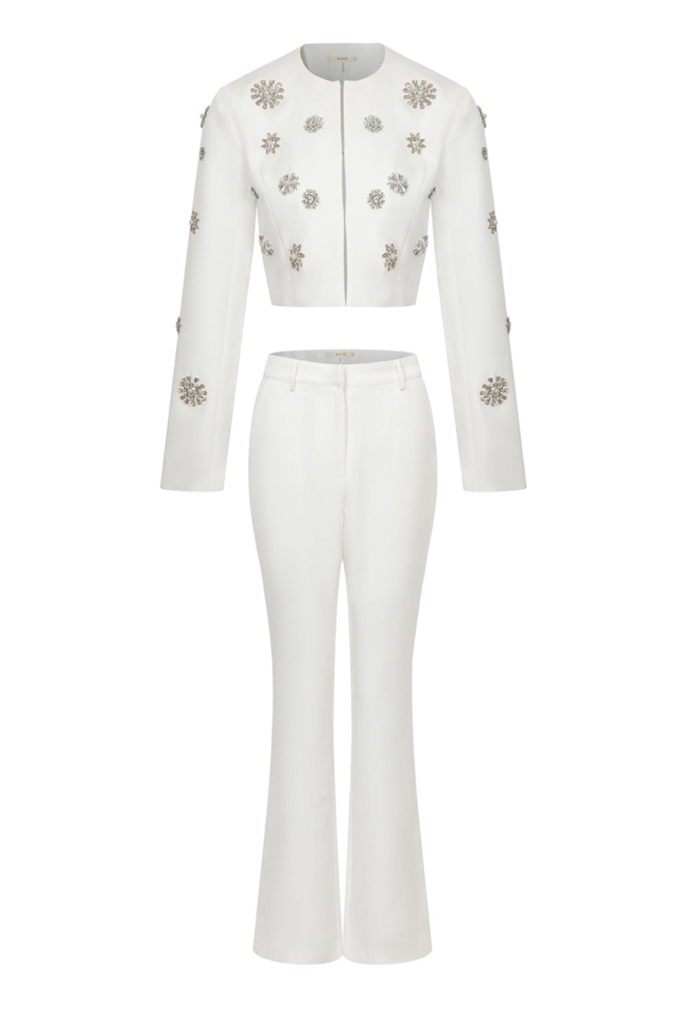 Crystal White Two-Piece Luxury Set