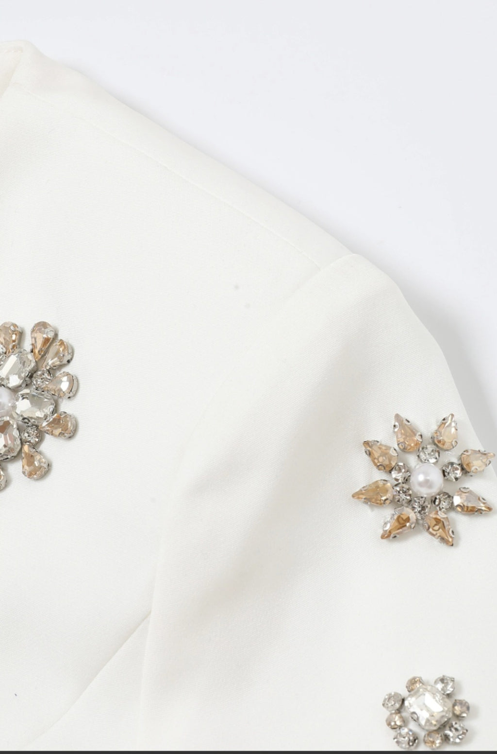 Crystal White Two-Piece Luxury Set