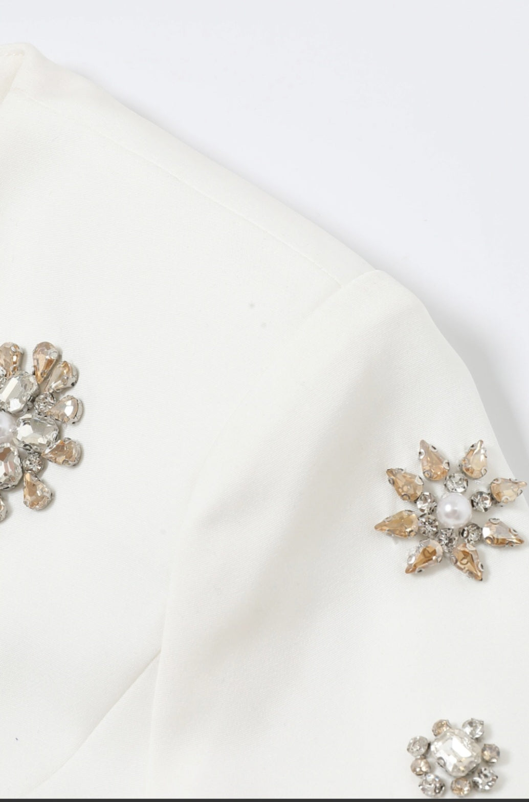 Crystal White Two-Piece Luxury Set