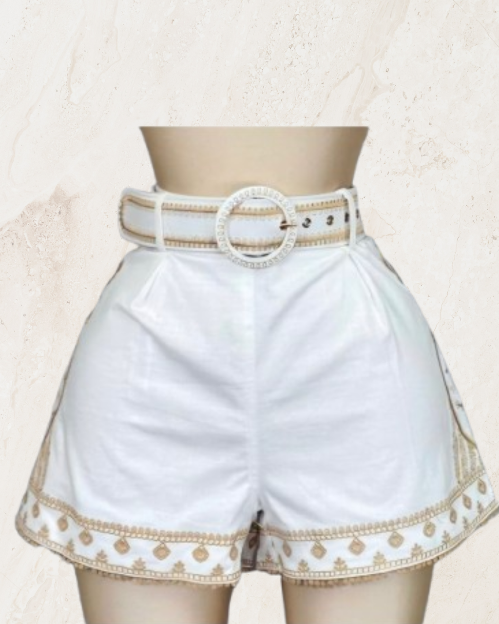 Linen Shorts with belt