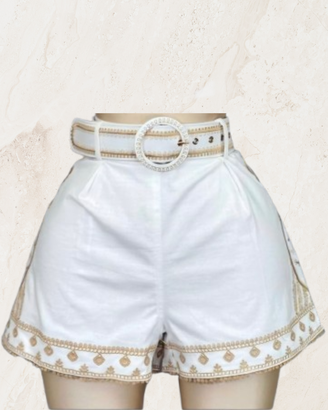 Linen Shorts with belt