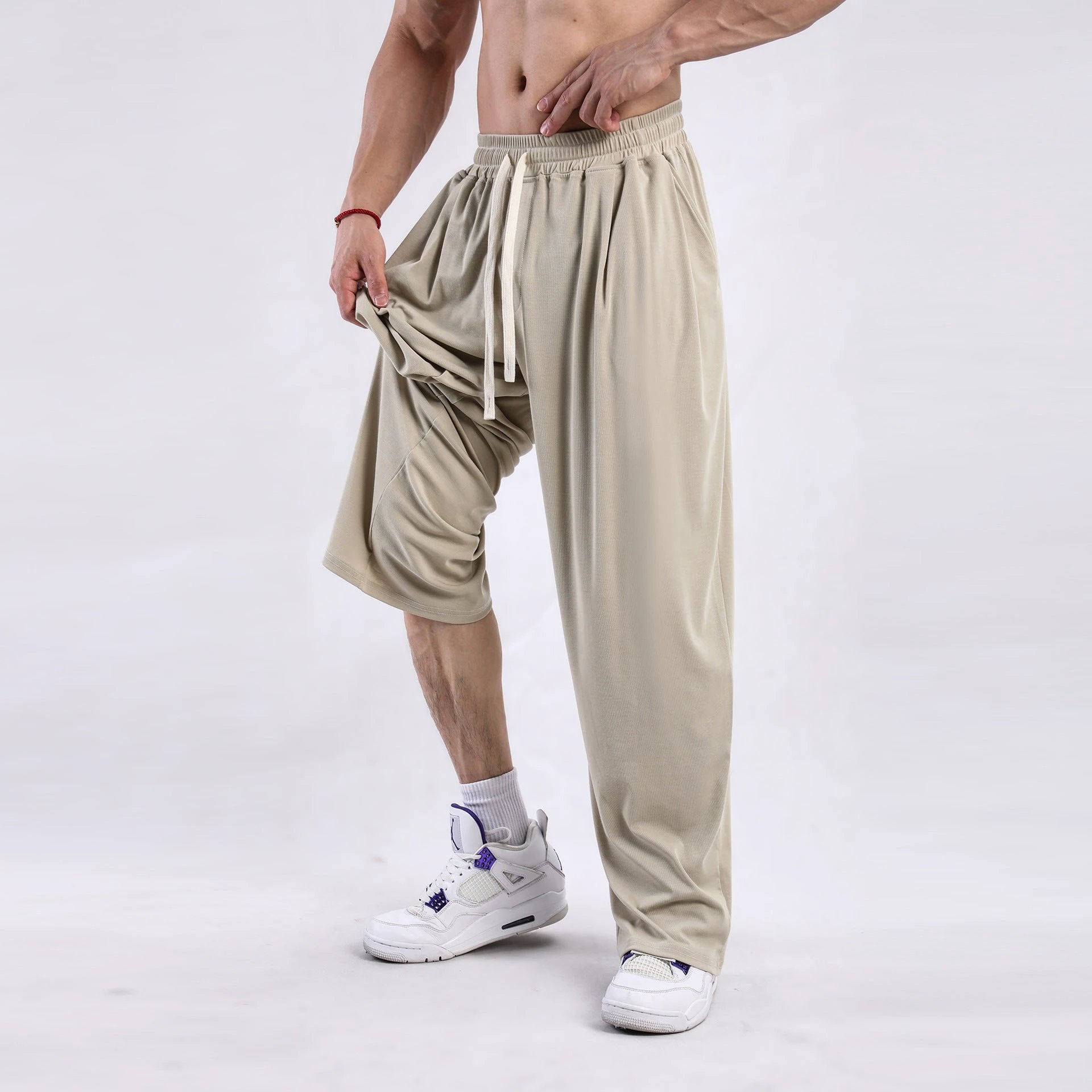 Men's Draping Casual Wide-leg Pants