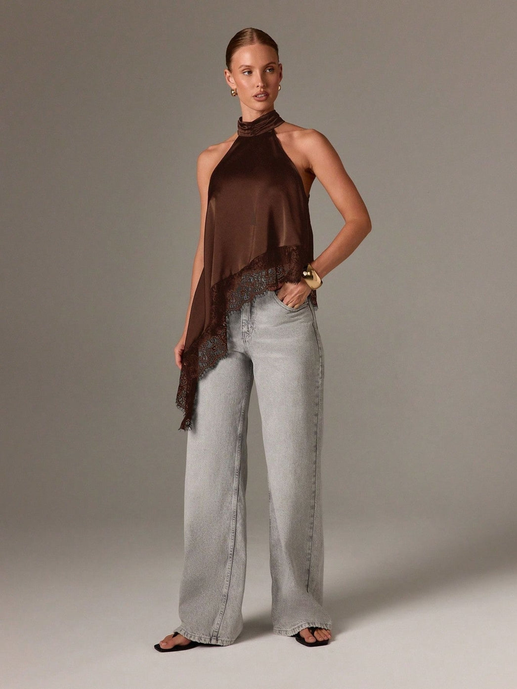 Mocha Luxe Halter Top