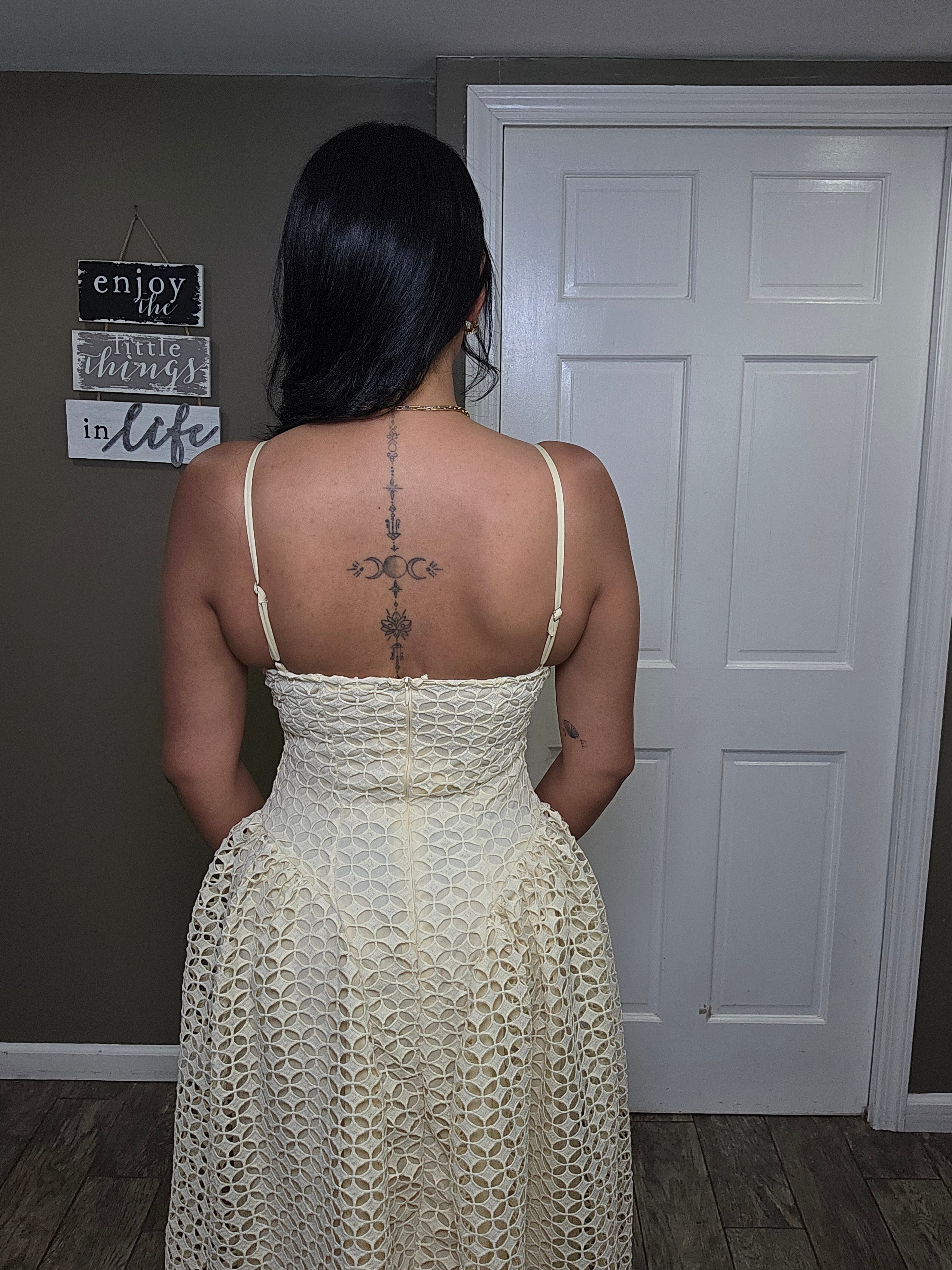 Soleil Lace Midi Dress