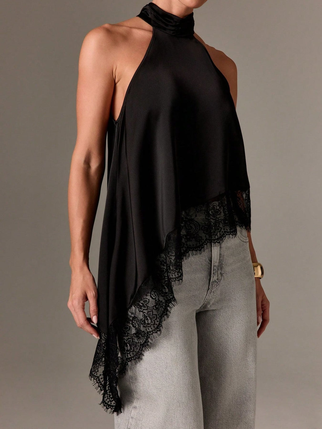 Midnight Luxe Halter Top