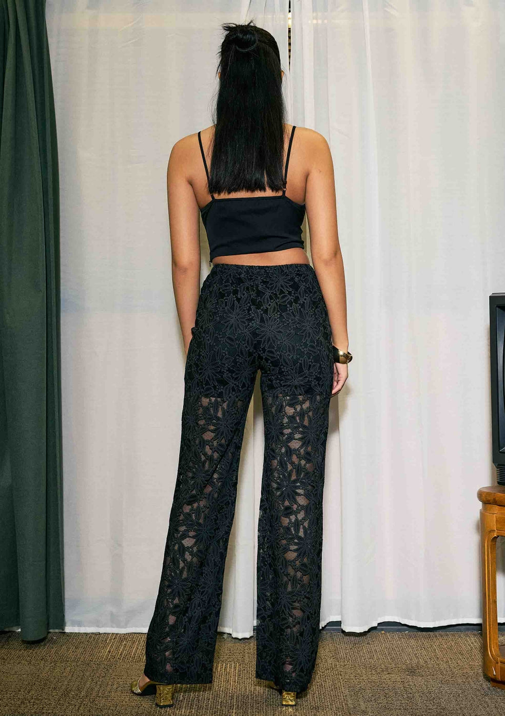 Midnight Lace Luxe Pants