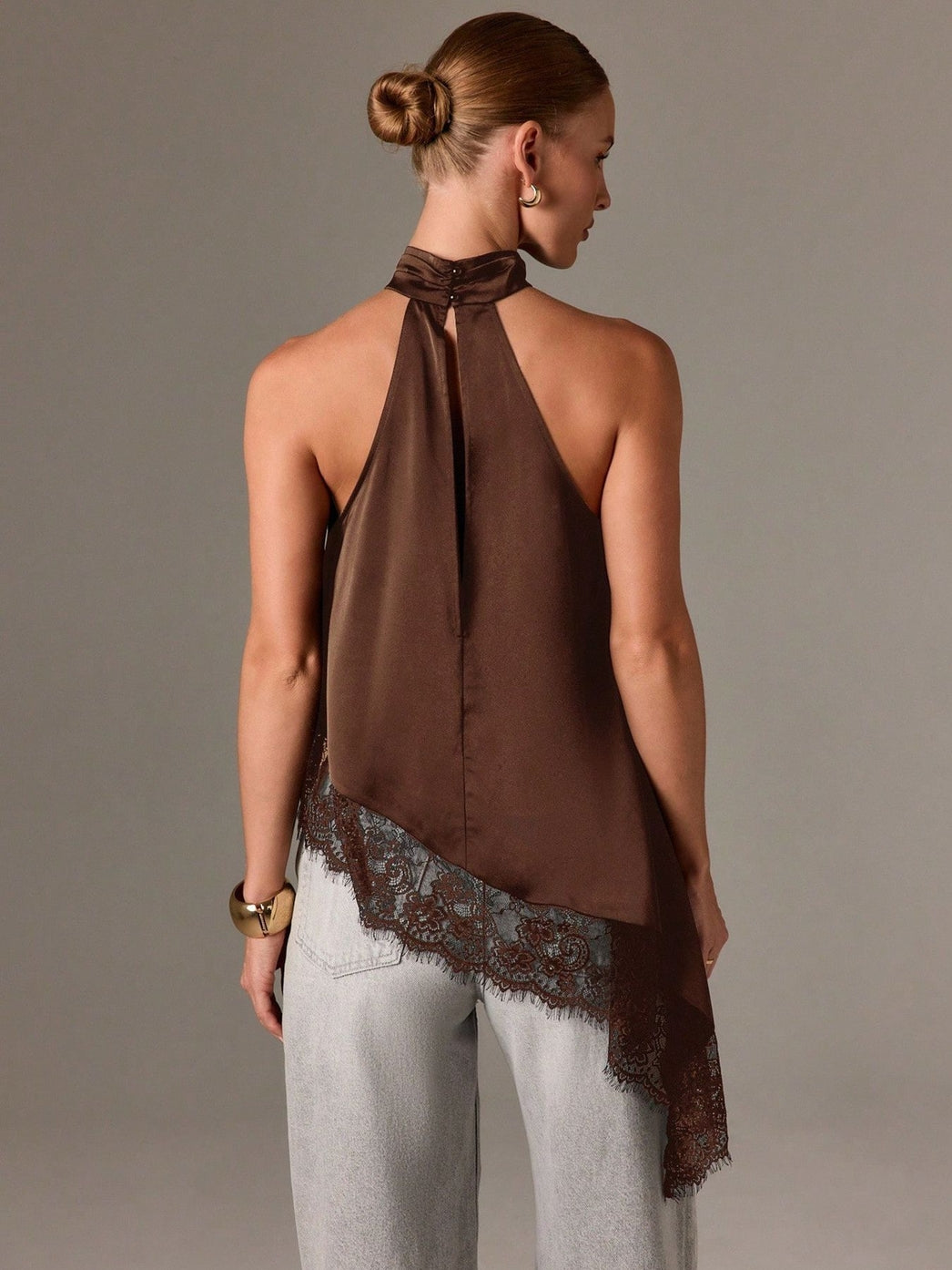 Mocha Luxe Halter Top