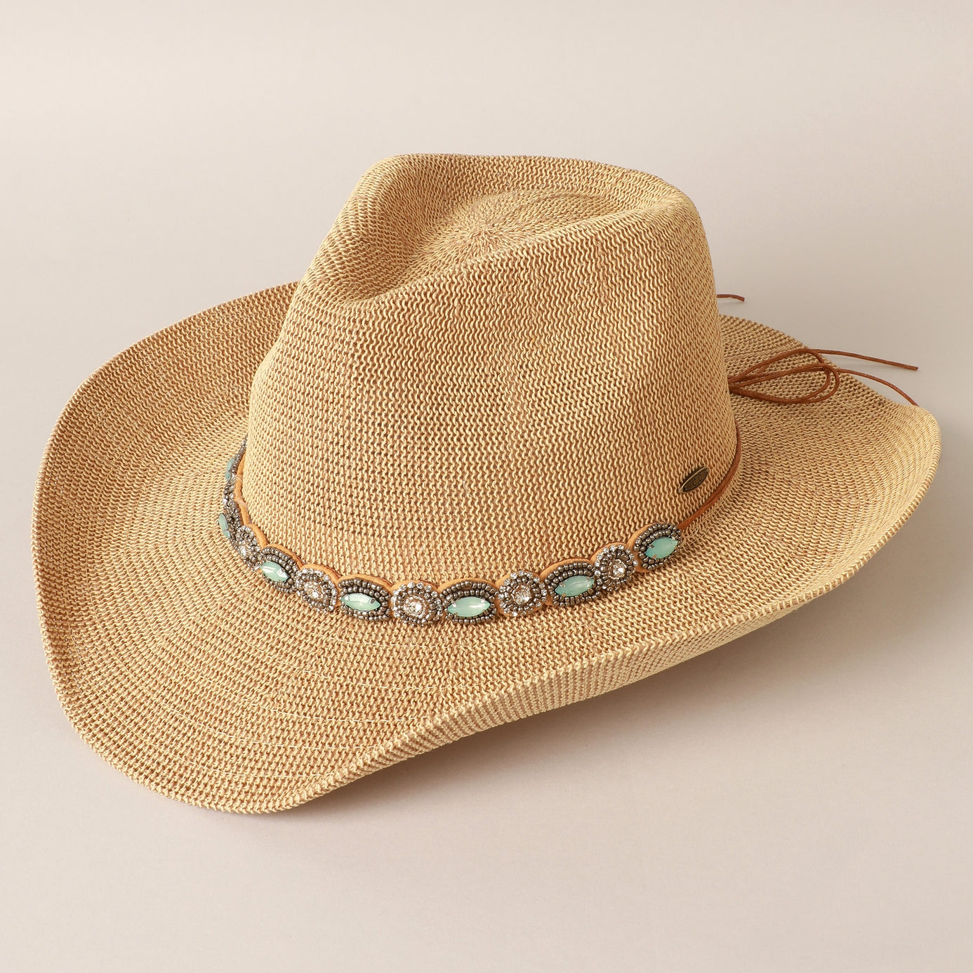 Cowboy Hat with Jeweled Belt
