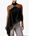 Midnight Lace Luxe Halter Top