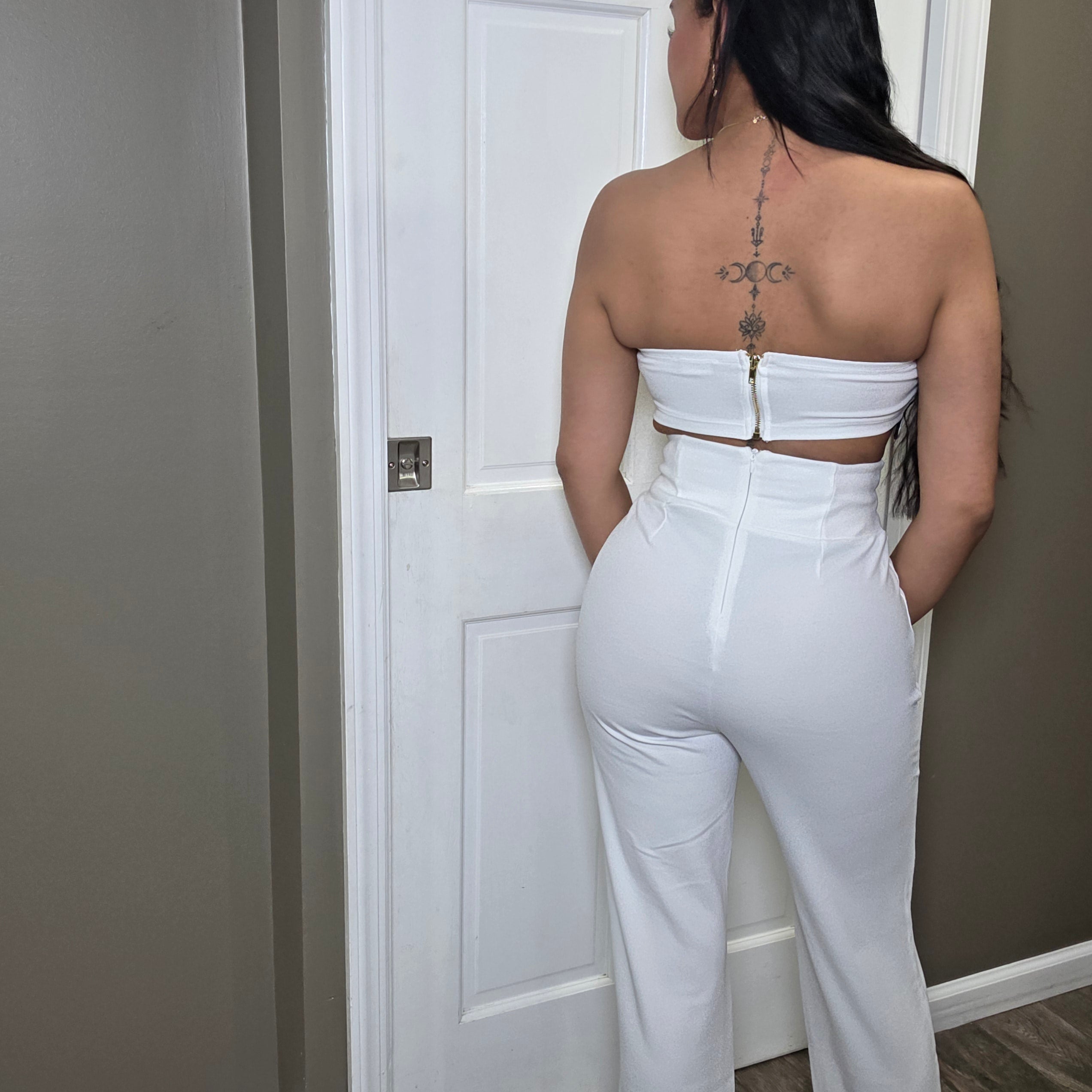 Bubble Flower Top Two Piece Set