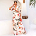 Island Bloom Cutout Maxi Dress
