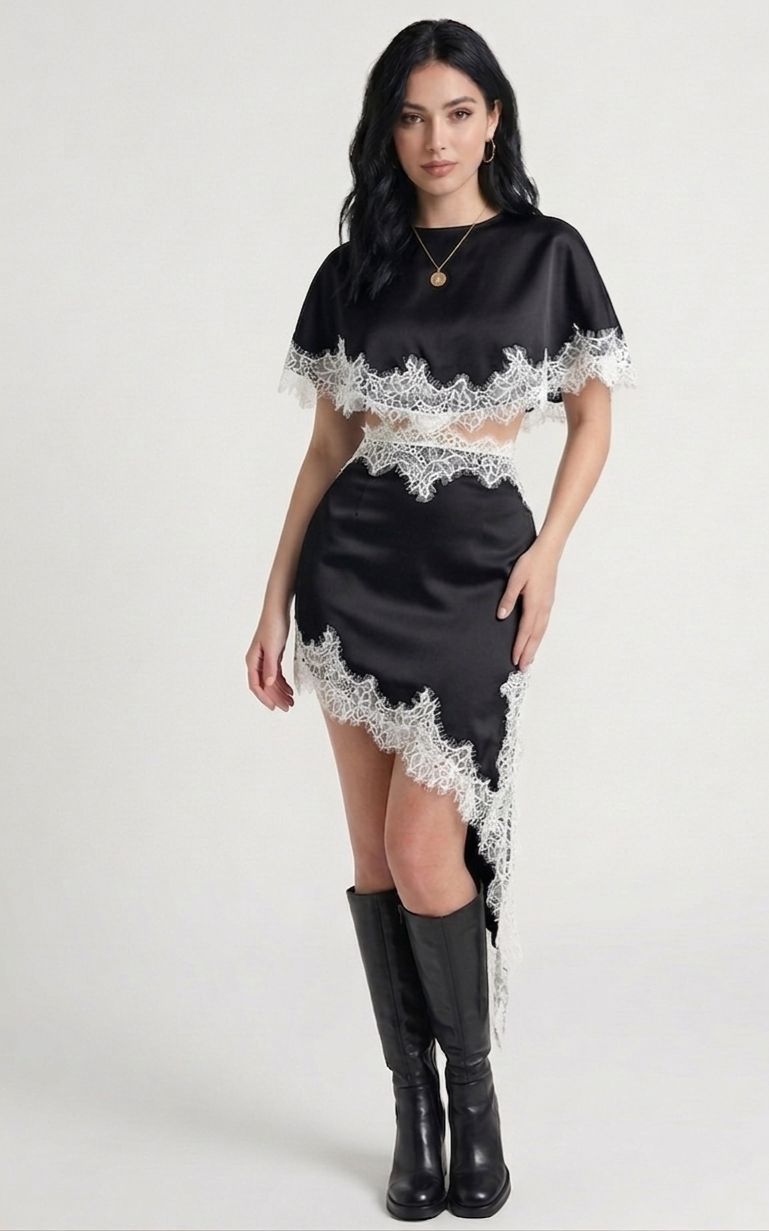 Midnight Muse Lace Dress