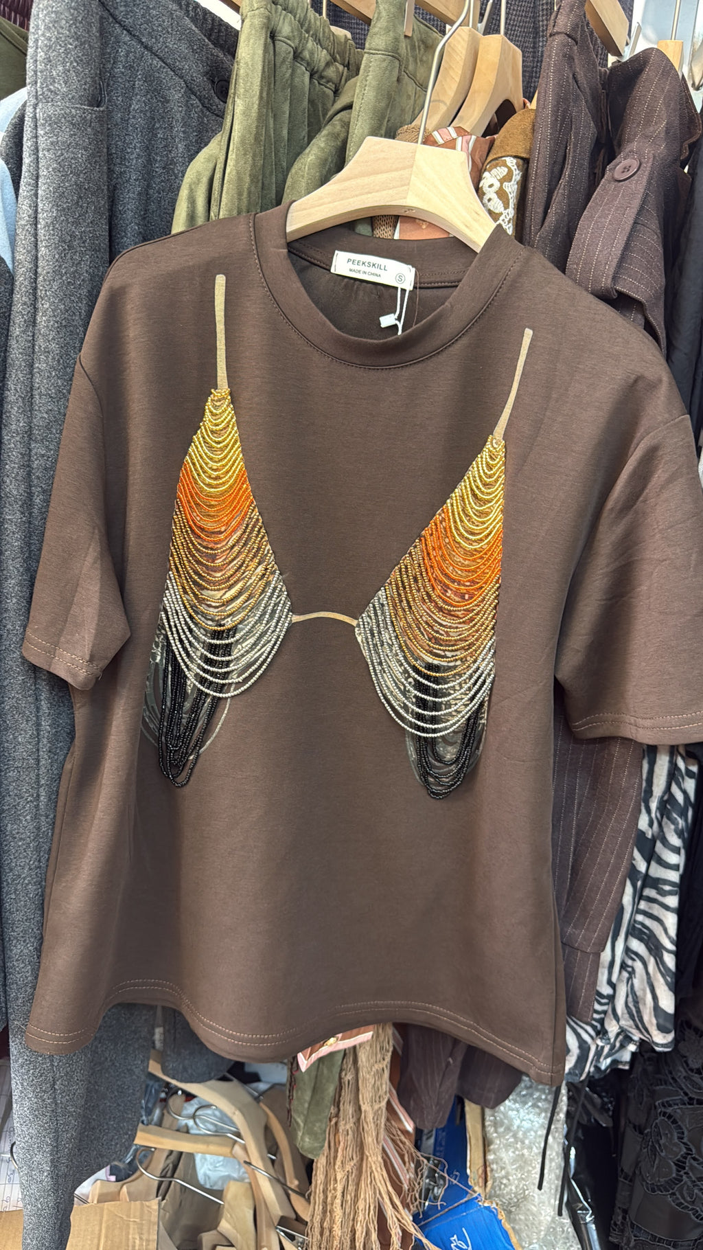 Crystal Draped Tee