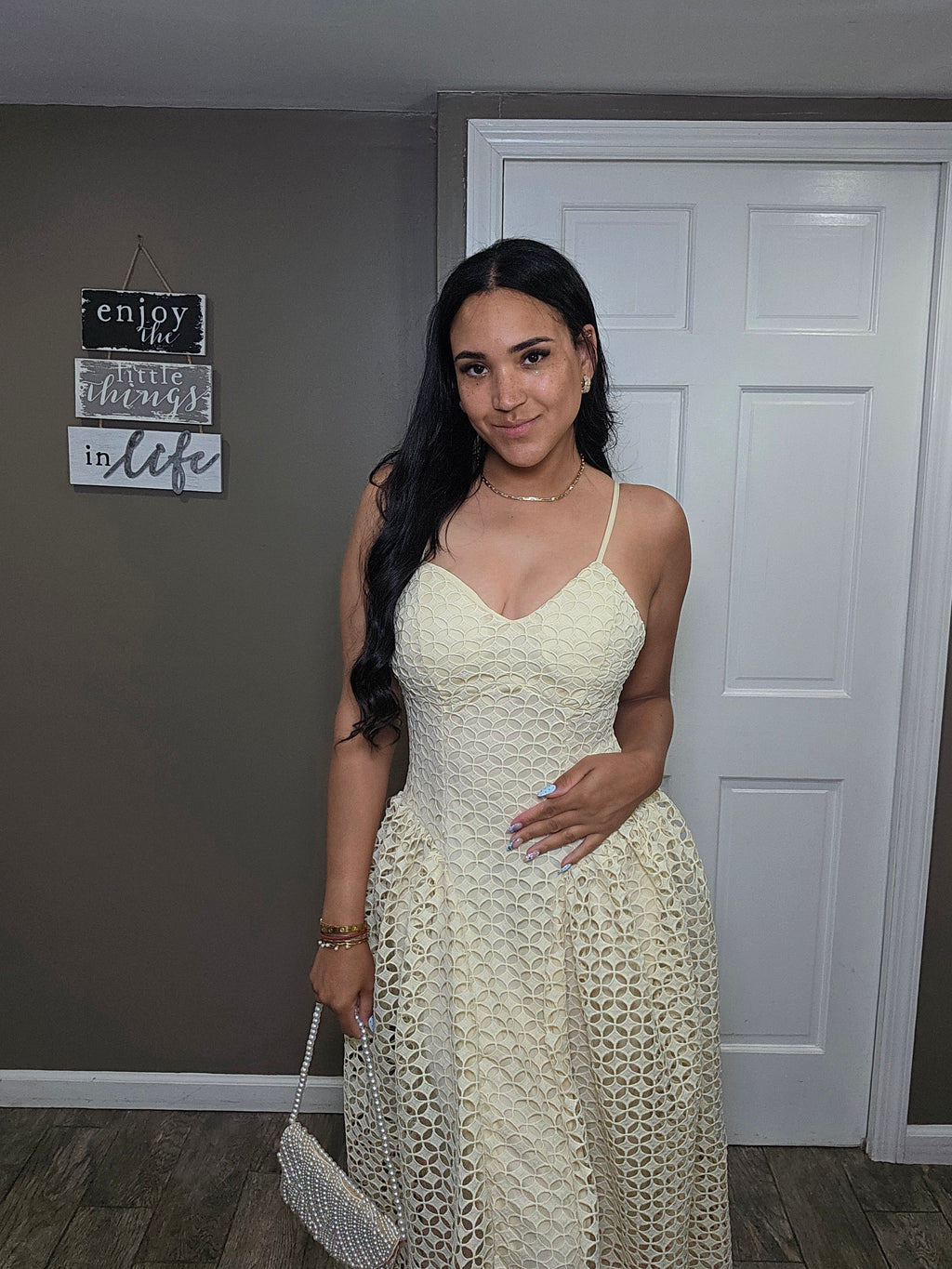 Soleil Lace Midi Dress