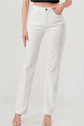 High Rise Butt Lift Straight Fit Jeans