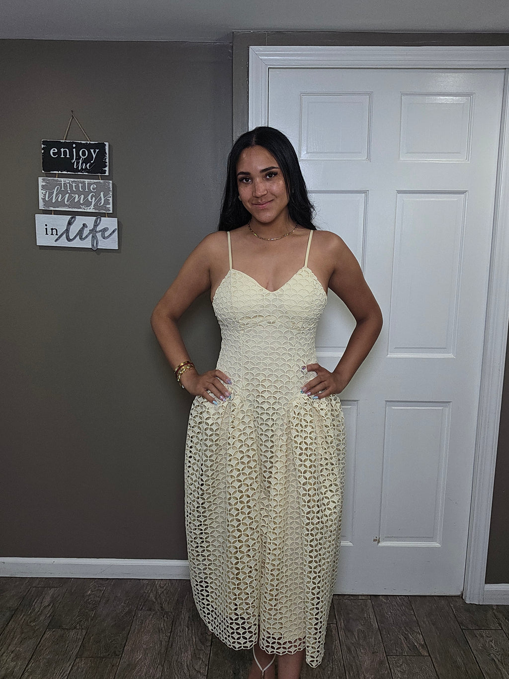 Soleil Lace Midi Dress