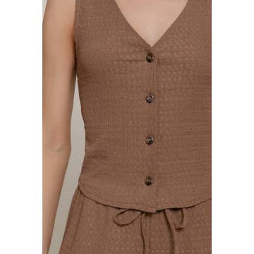 Mocha Coast Wide-Leg Lounge Set